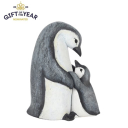 Penguin Mother and Child Ornament Loving Bond Between Mother and Child - White - thumbnail 2