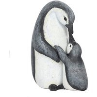 Penguin Mother and Child Ornament Loving Bond Between Mother and Child - White