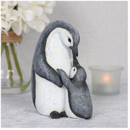 Penguin Mother and Child Ornament Loving Bond Between Mother and Child - White - thumbnail 5