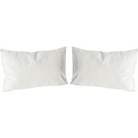Rectangle Velvet Cushions - 60cm x 40cm - Pack of 2 - Cream