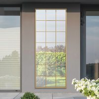 Genestra Window Outdoor Garden Wall Mirror - Gold - image 1