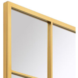 Genestra Window Outdoor Garden Wall Mirror - Gold - thumbnail 4