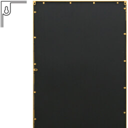 Genestra Window Outdoor Garden Wall Mirror - Gold - thumbnail 5