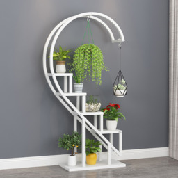 Crescent 4-Tier Plant Stand - White - thumbnail 3
