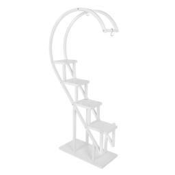 Crescent 4-Tier Plant Stand - White - thumbnail 5