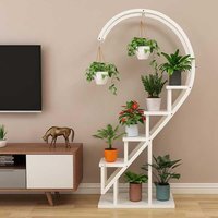 Crescent 4-Tier Plant Stand - White