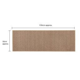JVL Antarra Machine Washable Doormat and Runner Set - Beige - thumbnail 2