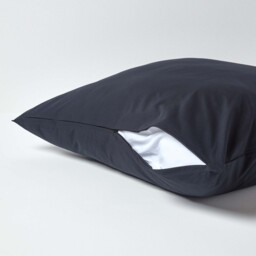 200 Thread Count Egyptian Cotton Housewife Pillowcase - Black / 60cm - thumbnail 3