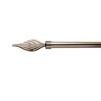Cherry Leaf Curtain Pole - Antique Brass / 120cm