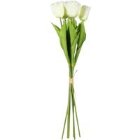 Artificial Tulips Bunch 6 Stems - Cream