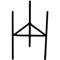 Iron Botanical Candle Holder for Garden Use - Black