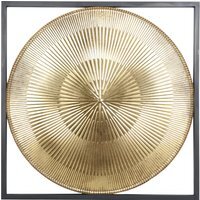 Statement Gold Circle Metal Art - Gold