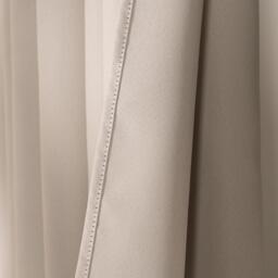Plain Blackout Thermal Eyelet Curtains  - Stone / 167cm / 182cm - thumbnail 3