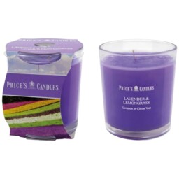 Price's Lavender and Lemongrass Scented Jar Candle - Purple - thumbnail 2