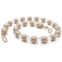One Krystal Tieback Pair - Latte