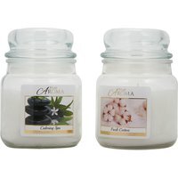 Calming Spa & Fresh Cotton Candle Pack - White - thumbnail 1