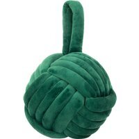 Velvet Knot Door Stop - Emerald