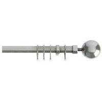 Finesse Extendable Curtain Pole - Satin Silver / 170cm - thumbnail 1
