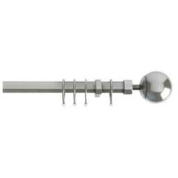 Finesse Extendable Curtain Pole - Satin Silver / 170cm - thumbnail 2