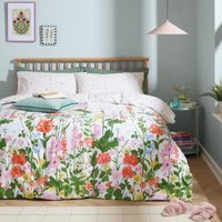 Cottage Garden Reversible Printed Duvet Cover Set - Multicoloured / Single - image 1