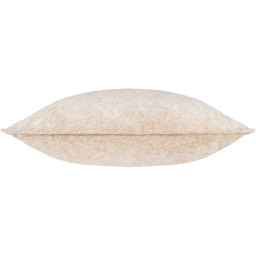 Lustre Velvet Plain Cushion - Oyster / Polyester - thumbnail 3