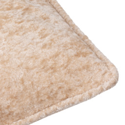Lustre Velvet Plain Cushion - Oyster / Polyester - thumbnail 2