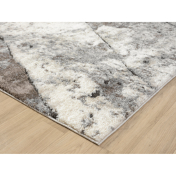 Eleanor Modern Embossed Contemporary Living Room Area Rug - Slate Design Rug - Grey / 200cm - thumbnail 4