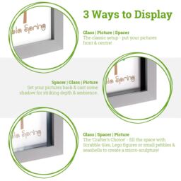 "4x6"" 3D Box Photo Frame - Brown" - thumbnail 5