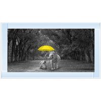 Lve Got You Glitter Liquid Wall Art Dcor - Silver