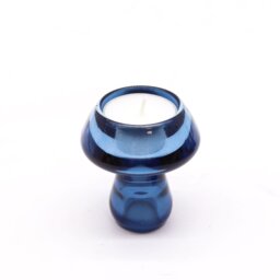 Royal Blue Mushroom Flip Candle Tealight Holder Unique Table Decor - Royal Blue - thumbnail 2
