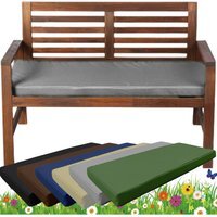 Premium Real Foam Garden Bench Cushion - Bottle Green / 143cm