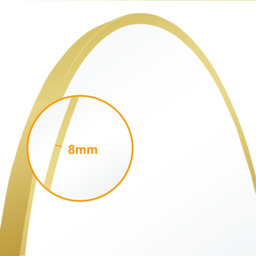 Round Gold Framed Wall Mirror - Gold / 80cm - thumbnail 3