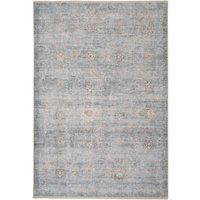 Navy Vintage Fringed Area Rug - Mid Blue / 170cm - image 1