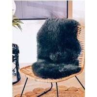 Bosie Sheepskin Gunmetal Rug - Grey