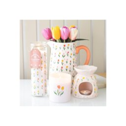 French Tulip Candle for Mum Heartfelt Mothers Day Gift - White - thumbnail 5