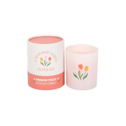 French Tulip Candle for Mum Heartfelt Mothers Day Gift - White - thumbnail 3