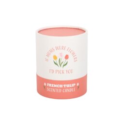 French Tulip Candle for Mum Heartfelt Mothers Day Gift - White - thumbnail 4