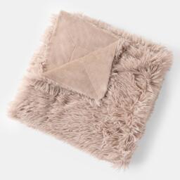 Sienna Fluffy Shaggy Blanket Throw Over Sofa Bed Fleece - Natural - thumbnail 5