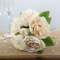 Artificial Arundel Peony Bouquet - Lemon