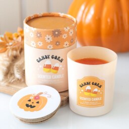 Candy Corn Vanilla and Butterscotch Candle - 28hr Burn Time - thumbnail 2