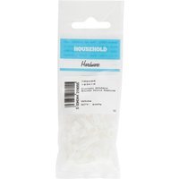 Pack of 20 Nova Deluxe Swish Curtain Gliders  - White