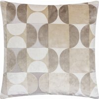 Bardot Cut Velvet Cushion - Natural