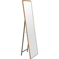Modern Rectangular Full-Length Mirror - Natural Wood