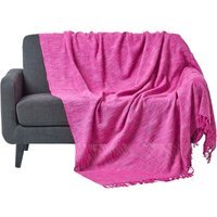 Nirvana Slub Cotton Throw - Pink / 360cm - image 1