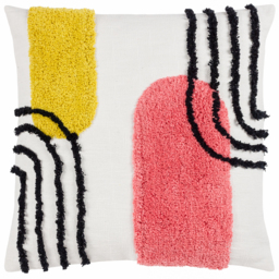 Elmer Tufted Cushion - Citrus/Pink / 80 Polyester 20 Feather - thumbnail 2