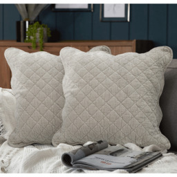 Premium Cotton Velvet Luxury Cushion - Cream - thumbnail 4