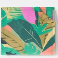 OHS Palm Print Fleece Throw - Green