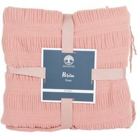 Parisa Seersucker Throw - Rose - thumbnail 1