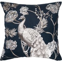 Majestic Peacock Cushion - Navy