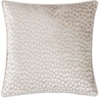 Lanzo Cut Velvet Piped Cushion - Moonbeam / Feather - thumbnail 1